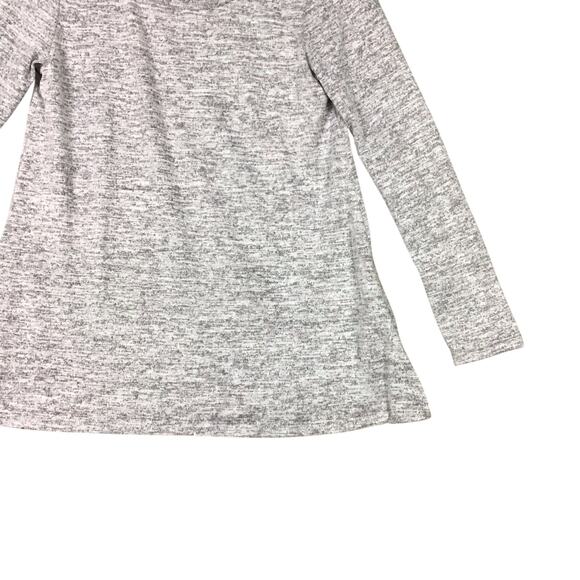 Forgotten Grace Soft Gray Pullover Top Women’s S Scoop Neck Side Slit NWOT - Picture 4 of 10